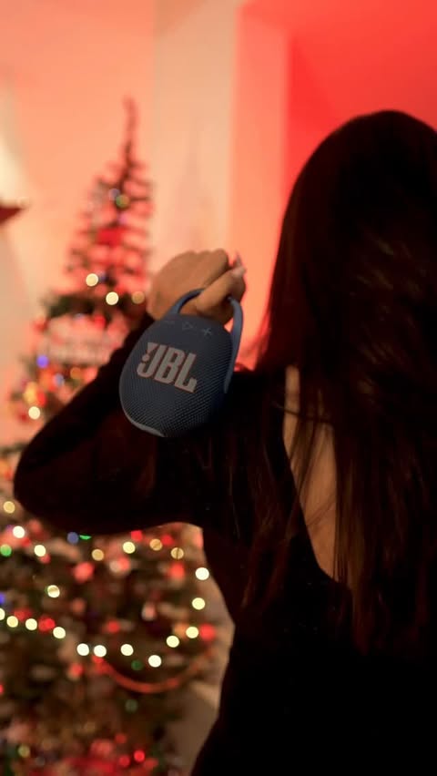 Instagram post by @aishbizzle for JBL. Caption reads: [...] with you? Just clip it, and go, with the JBL....