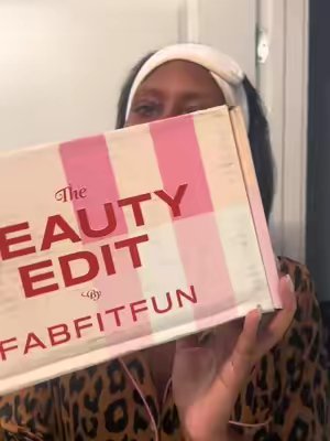 TikTok post by @morganamorgana_ for DEZI SKIN. Caption reads: [...] evening with @FabFitFun Beauty Box!....