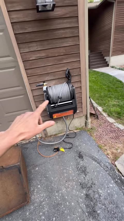 Instagram post by @jcady24v for Giraffe Tools. Caption reads: My new @giraffetools pressure washer! Use Code:....