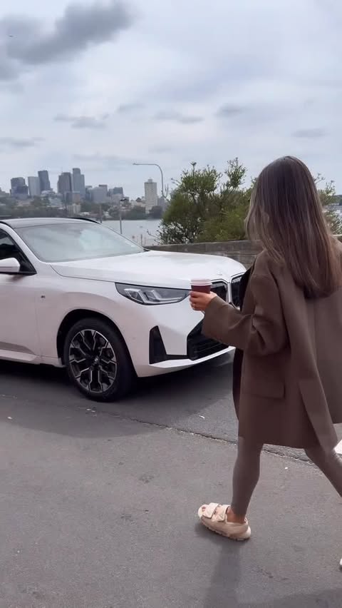 Instagram post by @jessieadamopearce for BMW. Caption reads: The BMW X3 has been the perfect fit for our little....