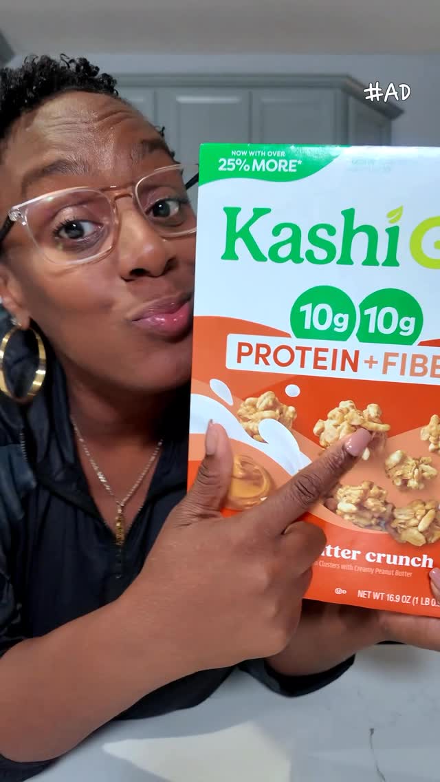 Instagram post by @cjandcori for Kashi. Caption reads: [...] carb worries and Hi to confidence with....