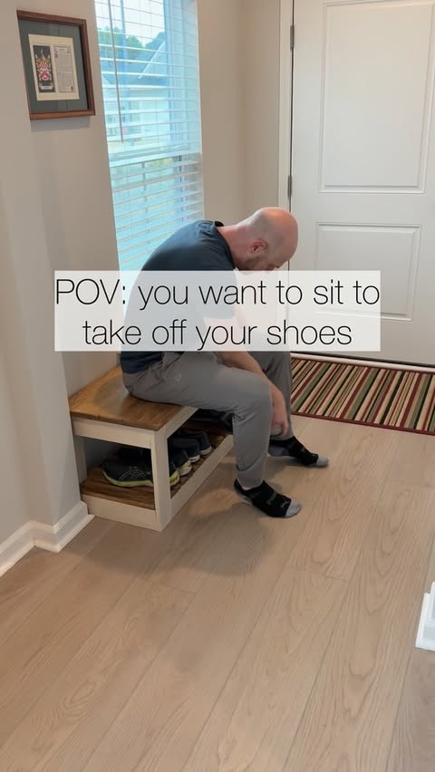 Instagram post by @charlestoncraftedbuilds for Kreg Tool. Caption reads: Comment “SHOE” to get the free plans for this....