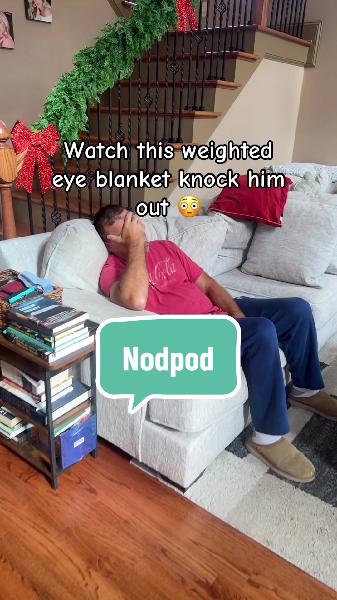 TikTok post by @janice.abrahamsen for nodpod. Caption reads: @Nodpod thank you for helping us with our [...].