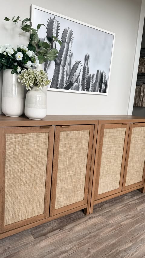 Instagram post by @briannabrowndesigns for Amazon Home. Caption reads: [...] room? #homedecor #homeorganization....
