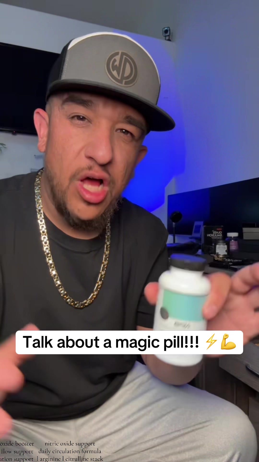 TikTok post by @eddiefindsdeals for Nature's Pure Blend. Caption reads: This nitric oxide formula uses L-Arginine +....