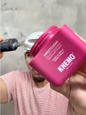 TikTok post by @alfredovalencia_ for Knemo Beauty. Caption reads: @KNEMO™ you did your big one!!!! The ingredients....