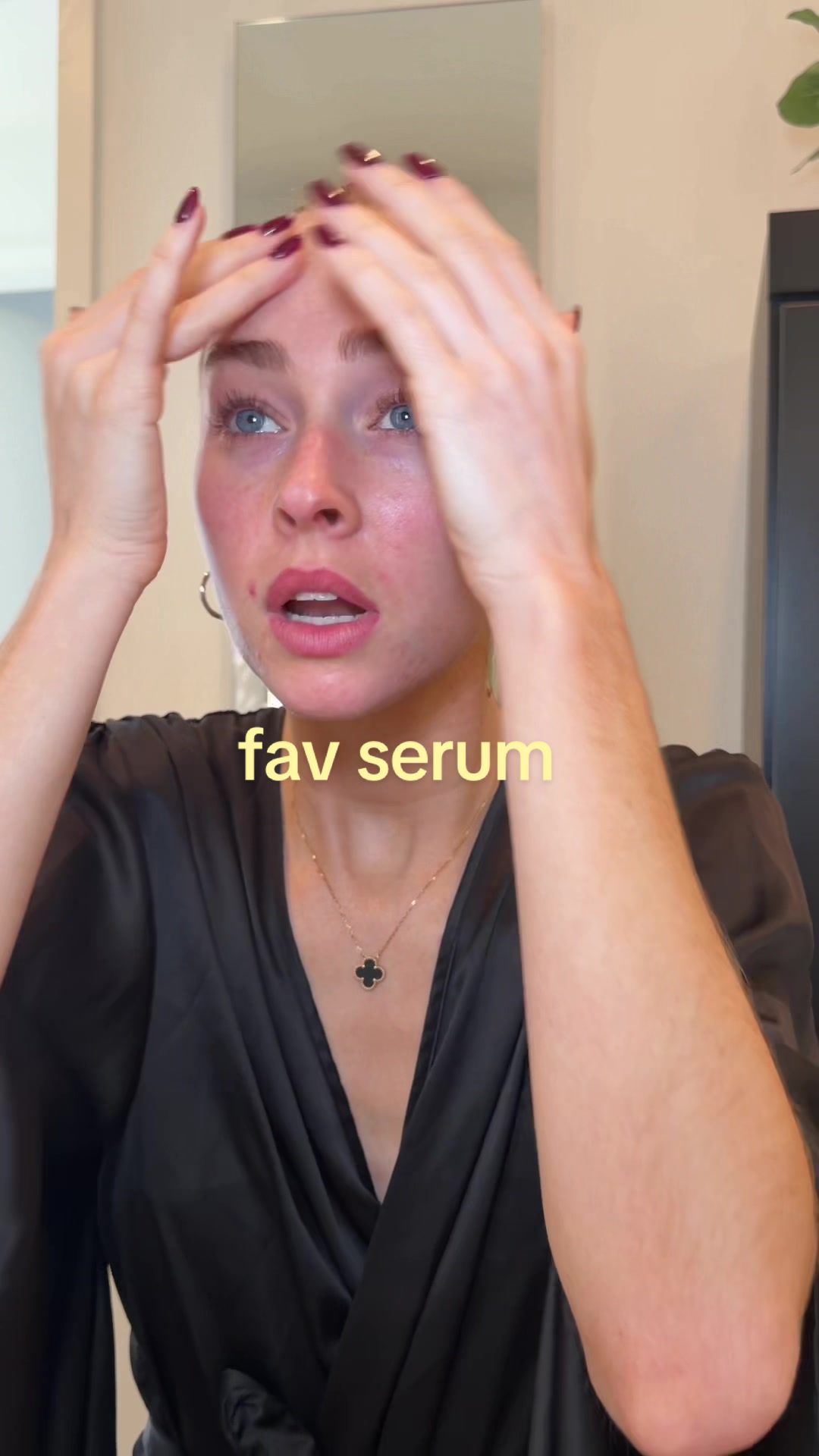 TikTok post by @sydneyschiffer for Theinkeylist. Caption reads: For all my sensitive skin girlies who still want....