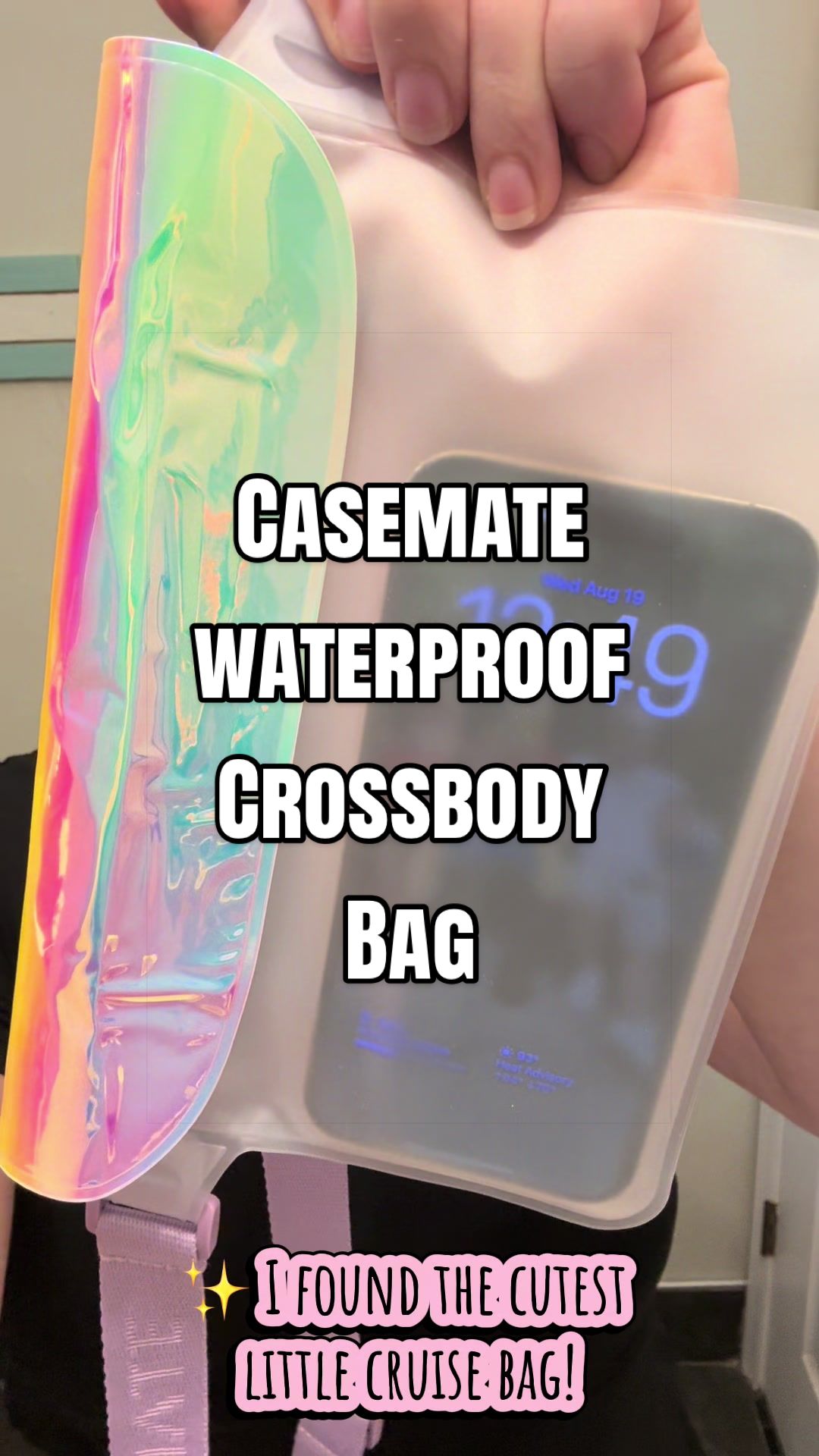TikTok post by @x0candice for Case-Mate. Caption reads: Cruise bag = officially secured ✨🛳️ @Case-Mate....