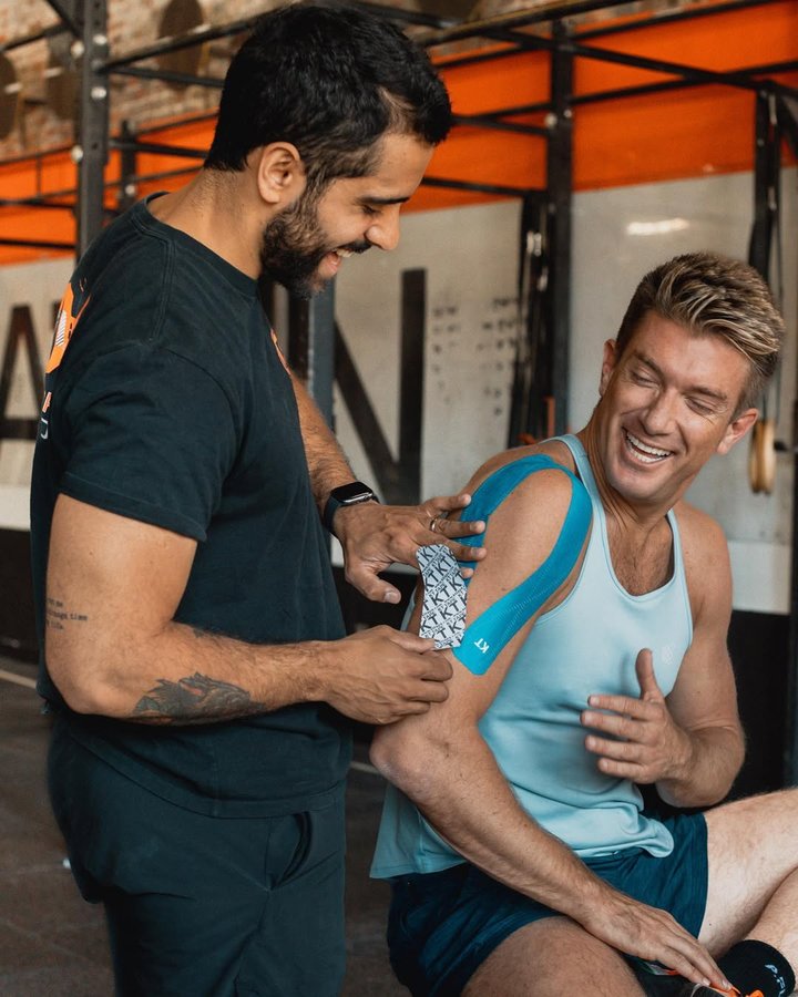 Instagram post by @officialjohnmason for Obviously. Caption reads: #KTTapepartner If you guys are anything like me,....