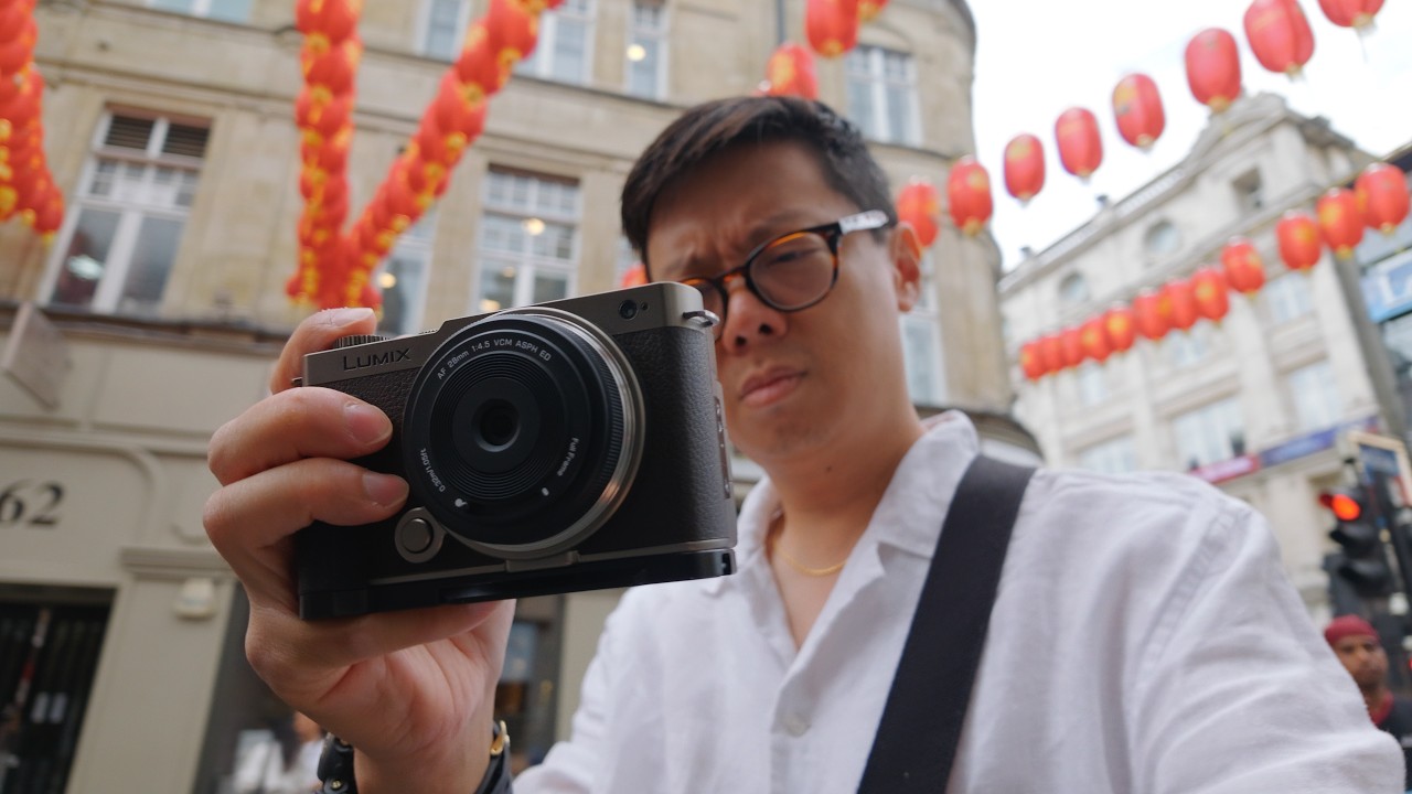 YouTube post by @KaiManWong for Viltrox. Caption reads: [...] a small lens for L-mount, I check out....