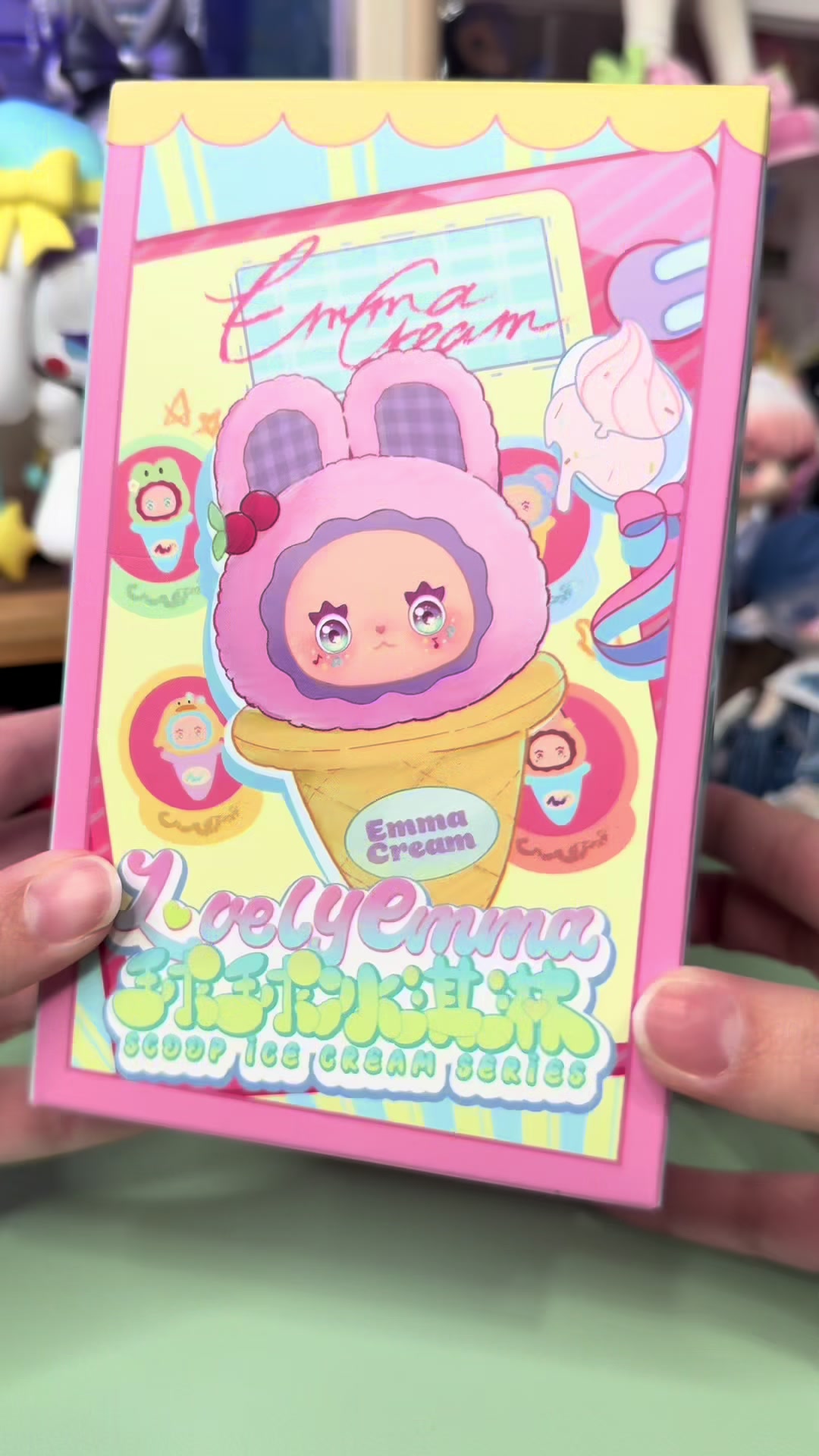 TikTok post by @itsnessi21 for kikagoods. Caption reads: Replying to @kikagoods ADORABLE PLUSH BLIND BOX 🚨....