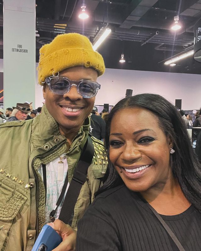 Instagram post by @kimtibbsmusic for Columbia Records. Caption reads: Day 2—-Squad Goals at the NAMM Show…Do you all....