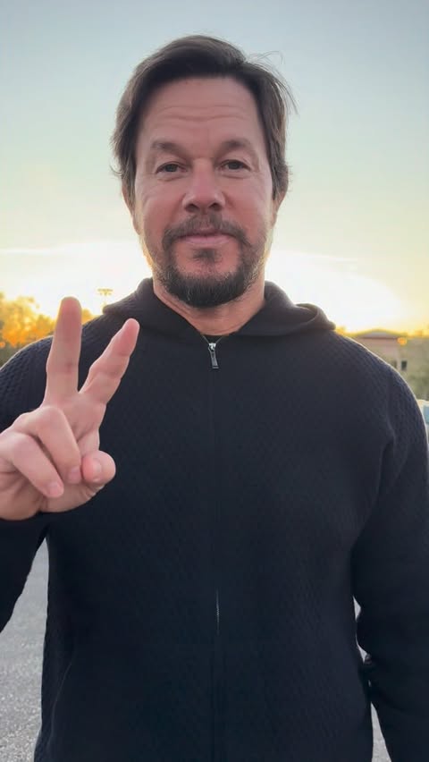 Instagram post by @markwahlberg for Hallow. Caption reads: HAPPY EASTER🙏STAY PRAYED UP🙏 @hallowapp 🙏❤️🙏....
