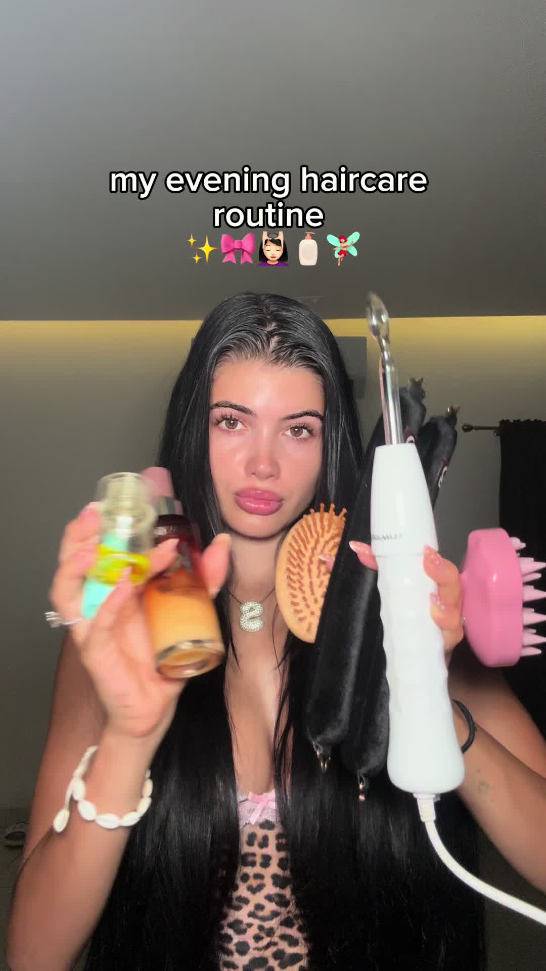 TikTok post by @selina.dasilvaaa for OLAPLEX. Caption reads: [...] @Sweed Beauty hair serum @Olaplex no.7....