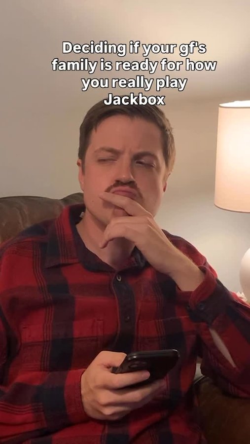 Instagram post by @scoochie_boochie for Jackbox Games. Caption reads: [...] play it October 23rd. #ad #jackbox....