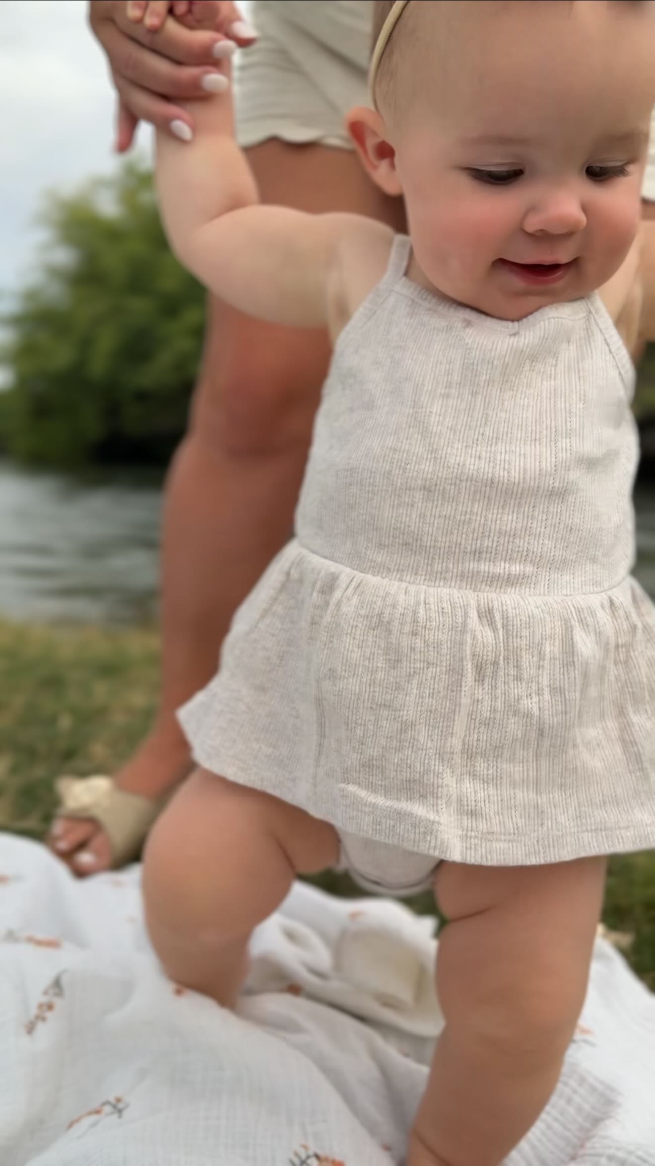 Instagram post by @coconutbrii for Gerber Childrenswear. Caption reads: [...] one of our go-to summer sets from....