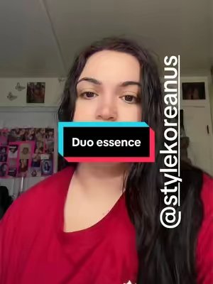 TikTok post by @_meghanp93_ for StyleKorean US. Caption reads: [...] #teaessence #fyp #skincareproducts....
