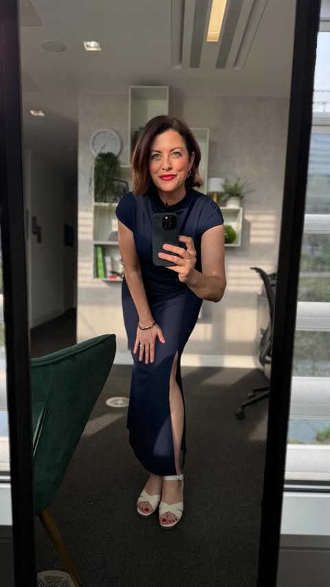 Instagram post by @katypullinger for QVC. Caption reads: [...] for ‘Occasion Style with Katy’ at 5pm on....