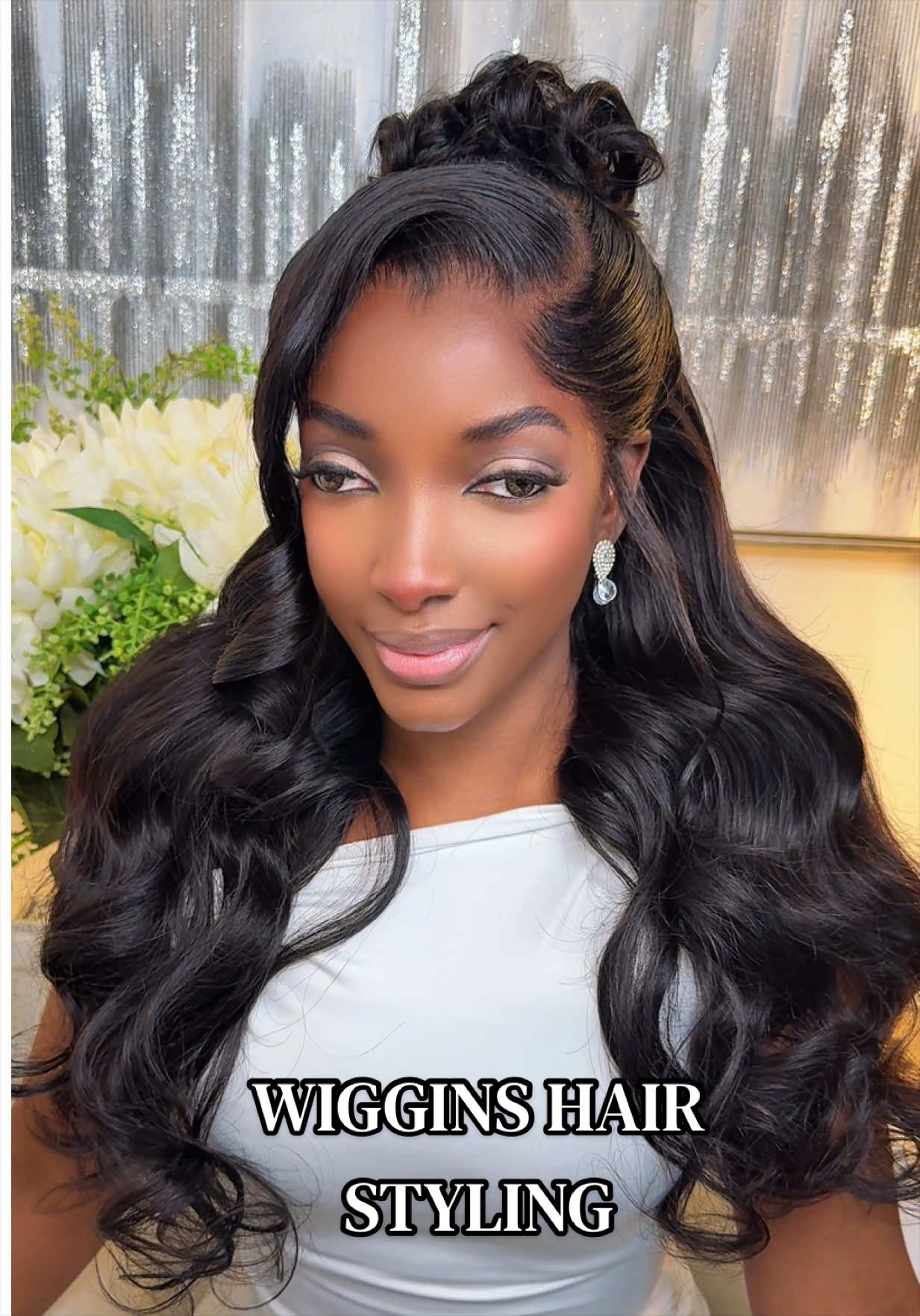TikTok post by @mary_wiginfluencer for Asteria Hair. Caption reads: Meet your new obsession🥰 This M-shaped Lagos....