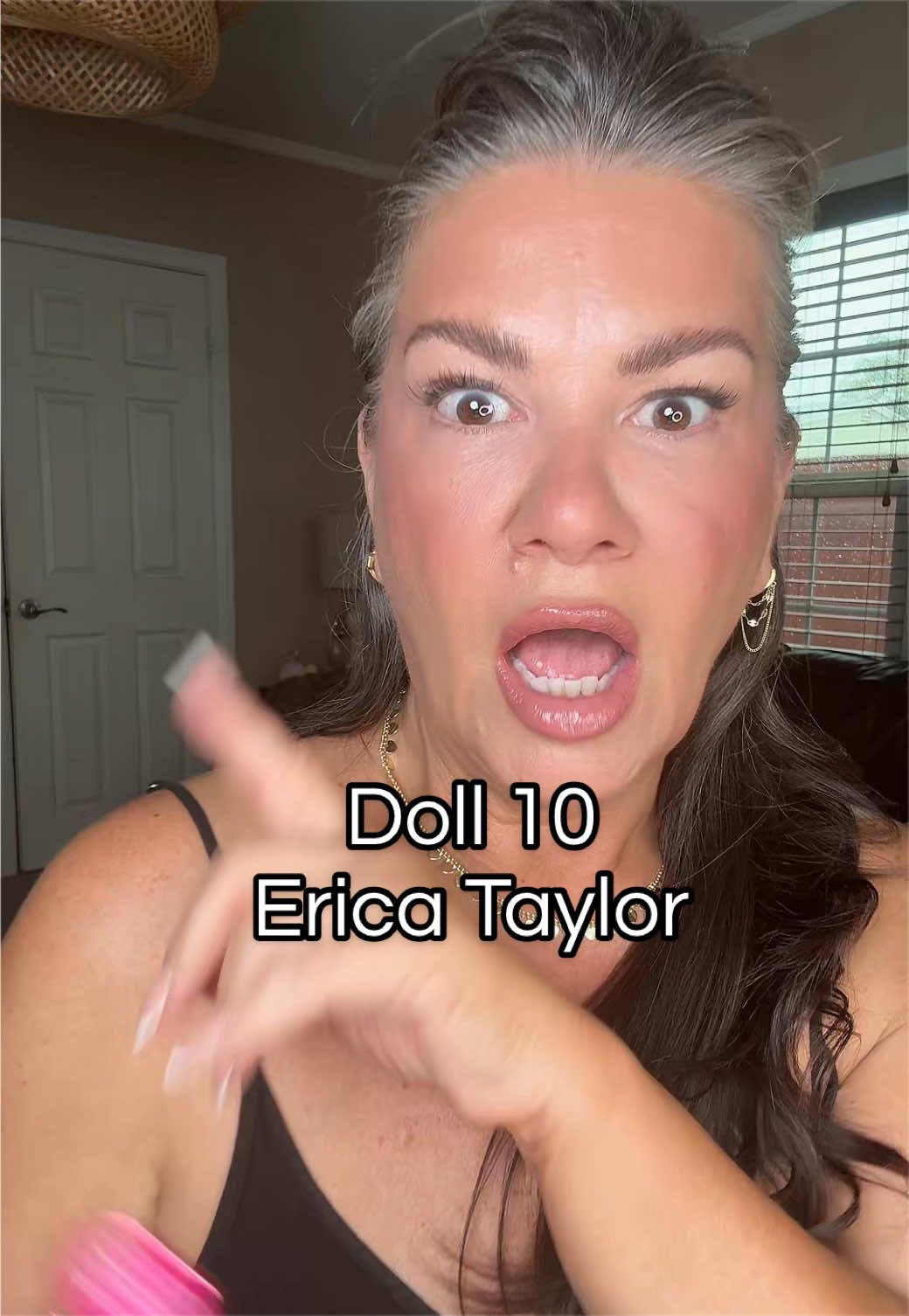 TikTok post by @therealrochellemarie for Doll 10 Beauty. Caption reads: [...] ! #doll10 #lipcombos #nudelipcombo @Doll 10....