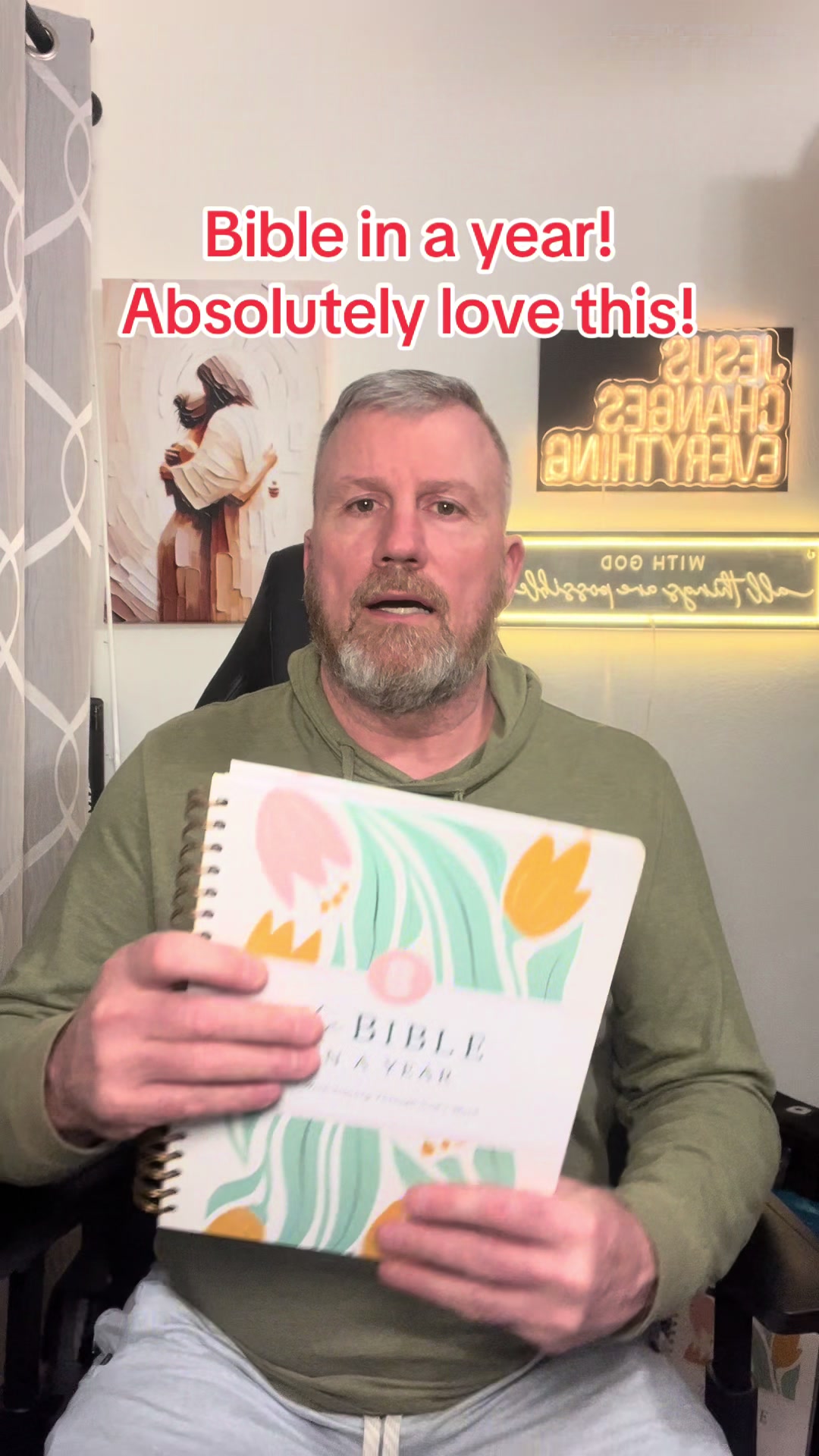 TikTok post by @b_radk1970 for Spiral Bible. Caption reads: [...] #book #tiktokshop #contentcreator....