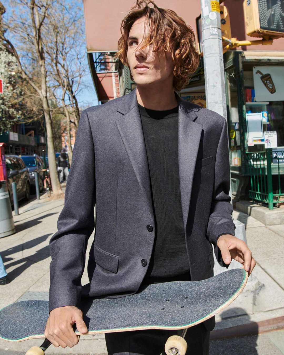Instagram post by @currencaples for DKNY. Caption reads: Thanks for having me out to NYC @dkny #IFEELDKNY....
