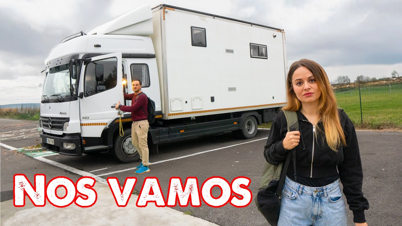 YouTube post by @Vivirenruta for EcoFlow. Caption reads: 🚚 ❌ We left the TRUCK in another country for THIS....