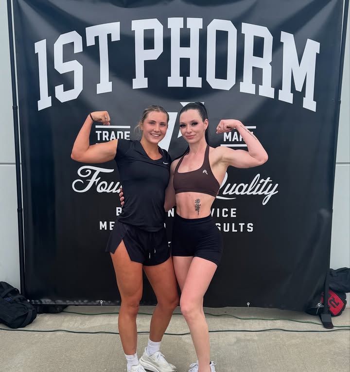 Instagram post by @rachel.kfit for 1st Phorm. Caption reads: First Hydrox simulation in the books💪🏼 A few....