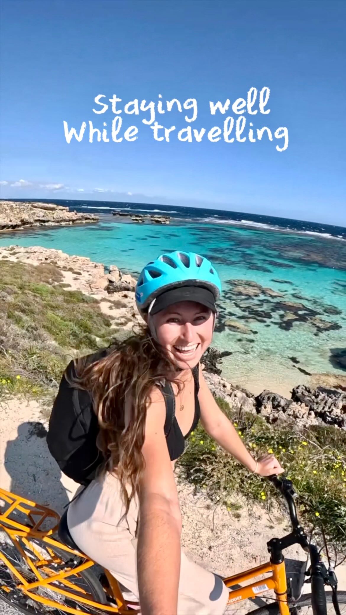 Instagram post by @laura.waddell_ for Natural Life. Caption reads: [...] staying well while travelling… the....