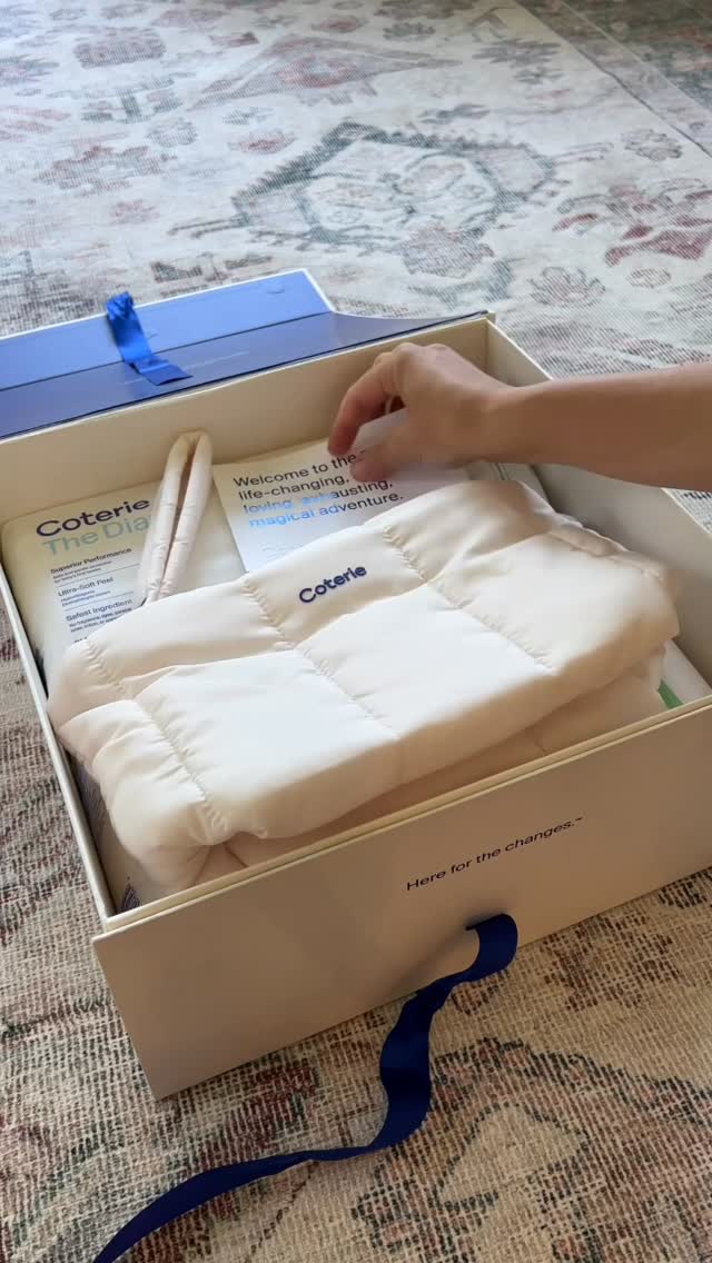 Instagram post by @ljflommom for Coterie. Caption reads: The newborn gift from @coterie is the sweetest....