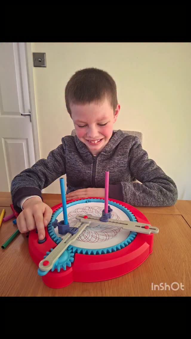 Instagram post by @laus2007 for Wire PR. Caption reads: I remember Spirograph when I was younger so I was....