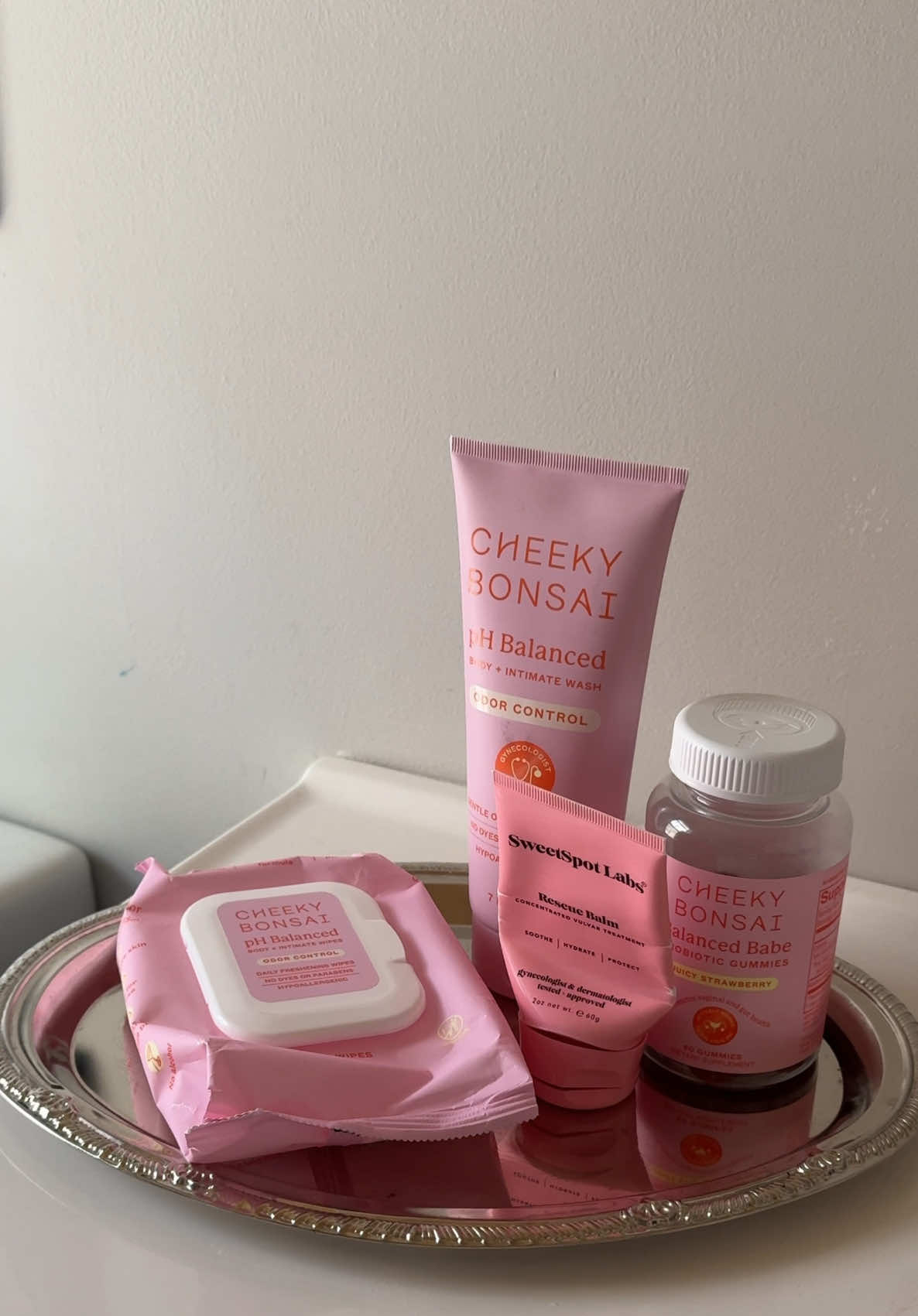 TikTok post by @natmarie_77 for Cheeky Bonsai. Caption reads: [...] fresh during my time of the month @Cheeky....
