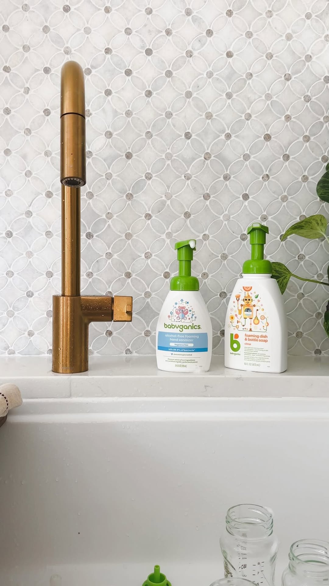 Instagram post by @hellomorellos for babyganics. Caption reads: #ad There’s something so soothing about the little....