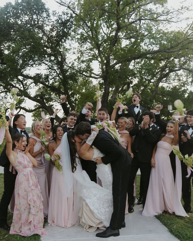 Instagram post by @aubreemaymurphy for Birdy Grey. Caption reads: all of our people in @birdygrey & @birdygreysuits....