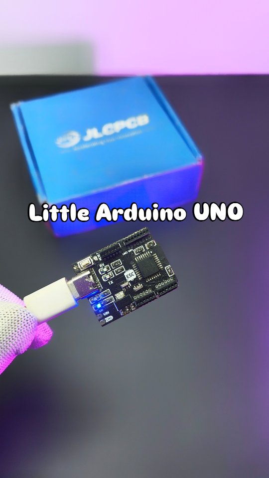 Instagram post by @edison_science_corner for JLCPCB. Caption reads: I made a little Arduino UNO #arduino #electronics....