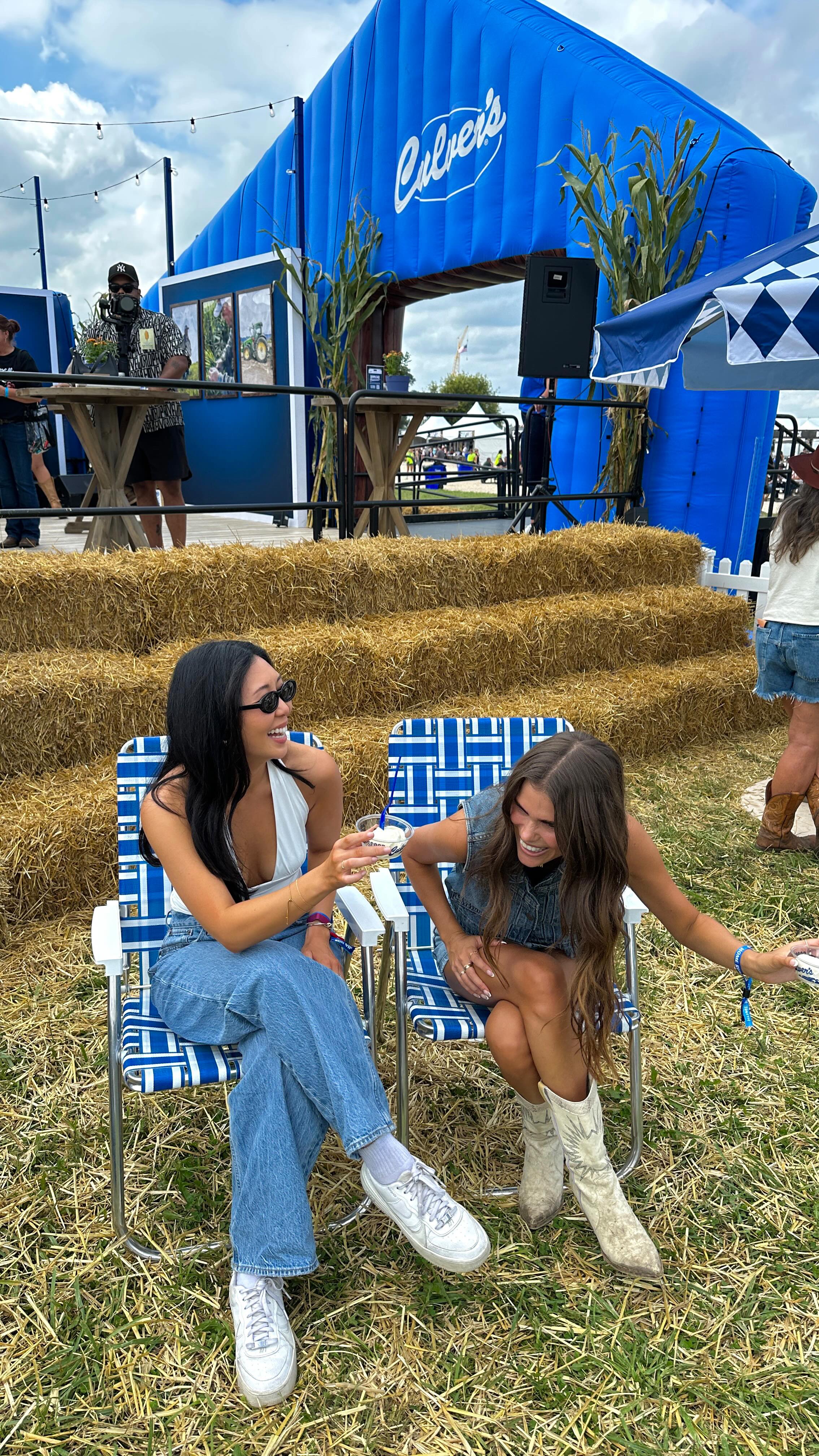 Instagram post by @natalieminalee for Culver's. Caption reads: a true midwest dream day with @culvers ✨....