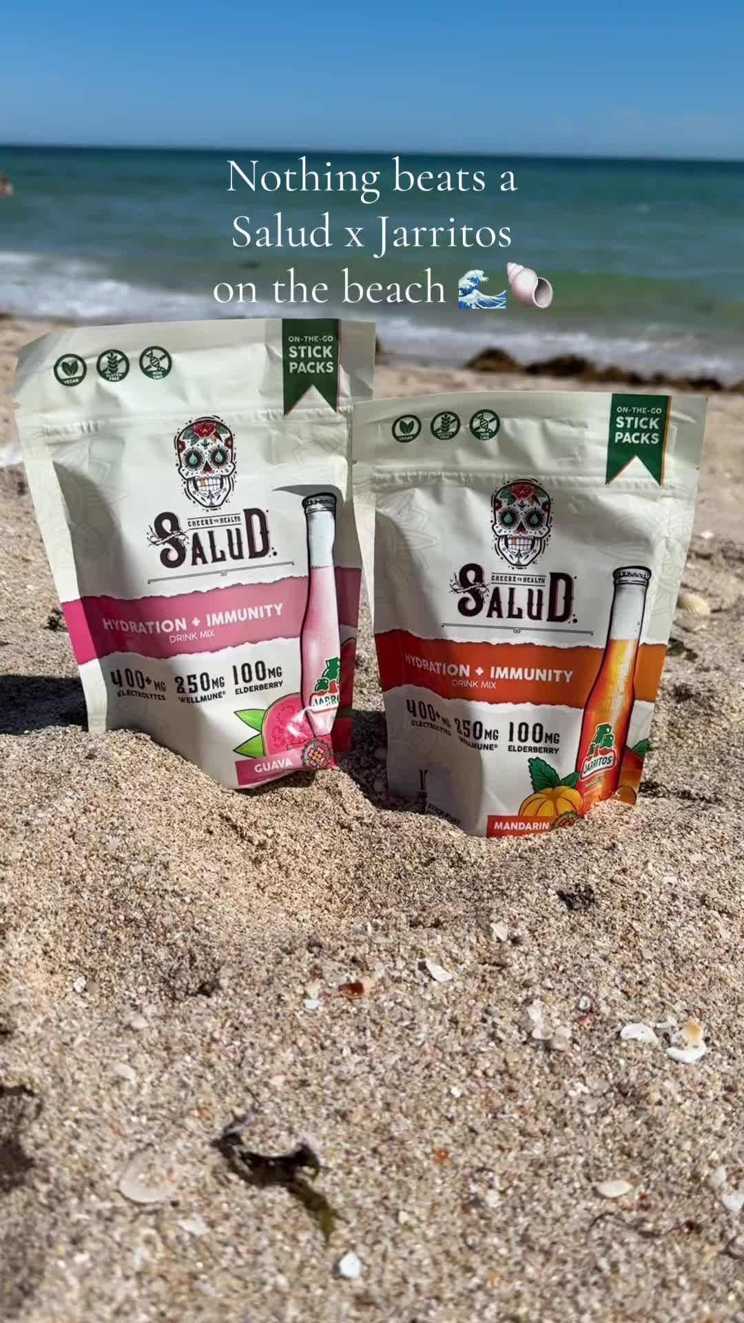 TikTok post by @stephniecontreras for Jarritos. Caption reads: @Taste Salud X @Jarritos collab has been my....