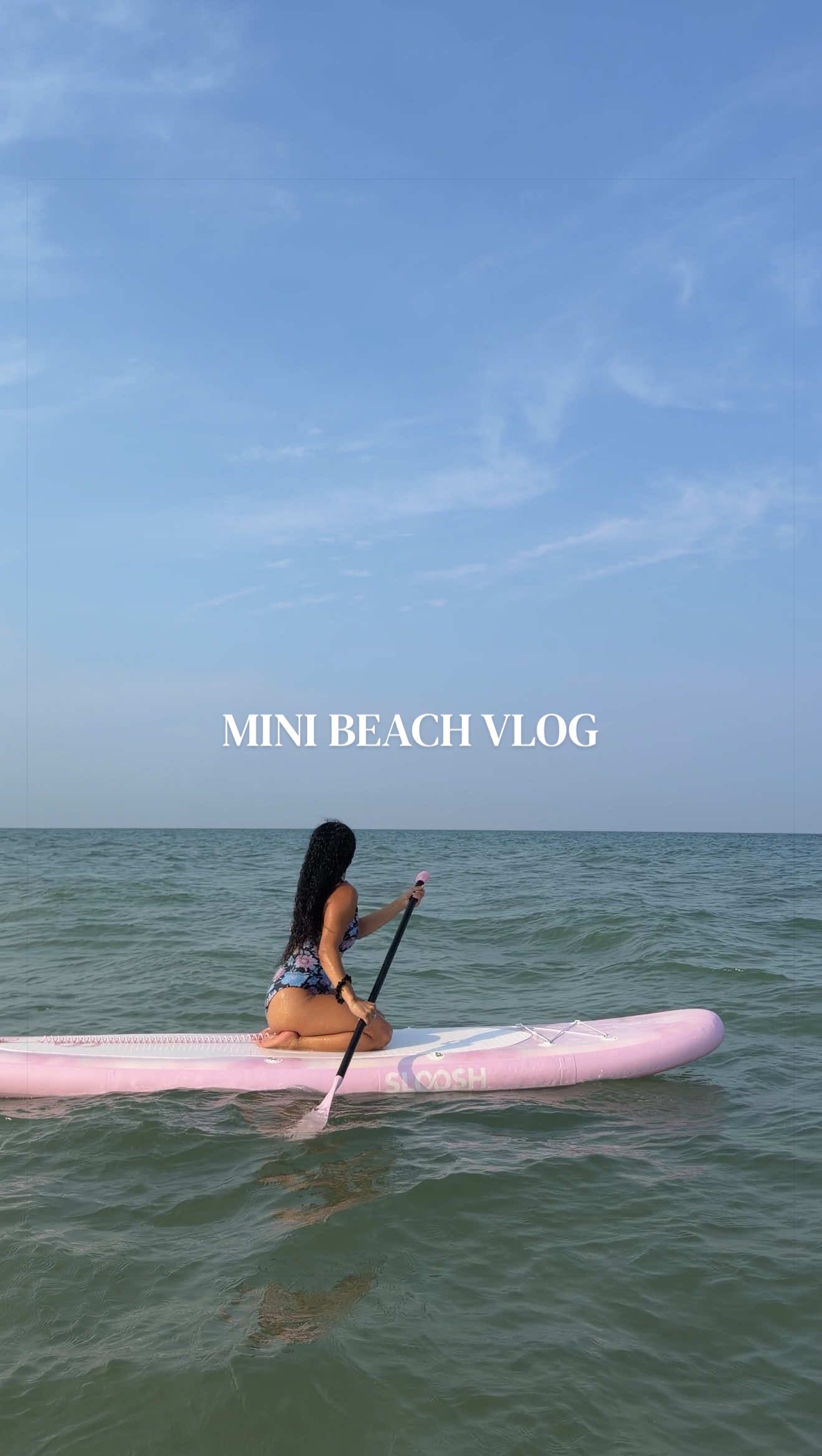 TikTok post by @aleiastraveldiary for SLOOSH. Caption reads: [...] board out for its first ride! 🌊🌸 @SLOOSH....