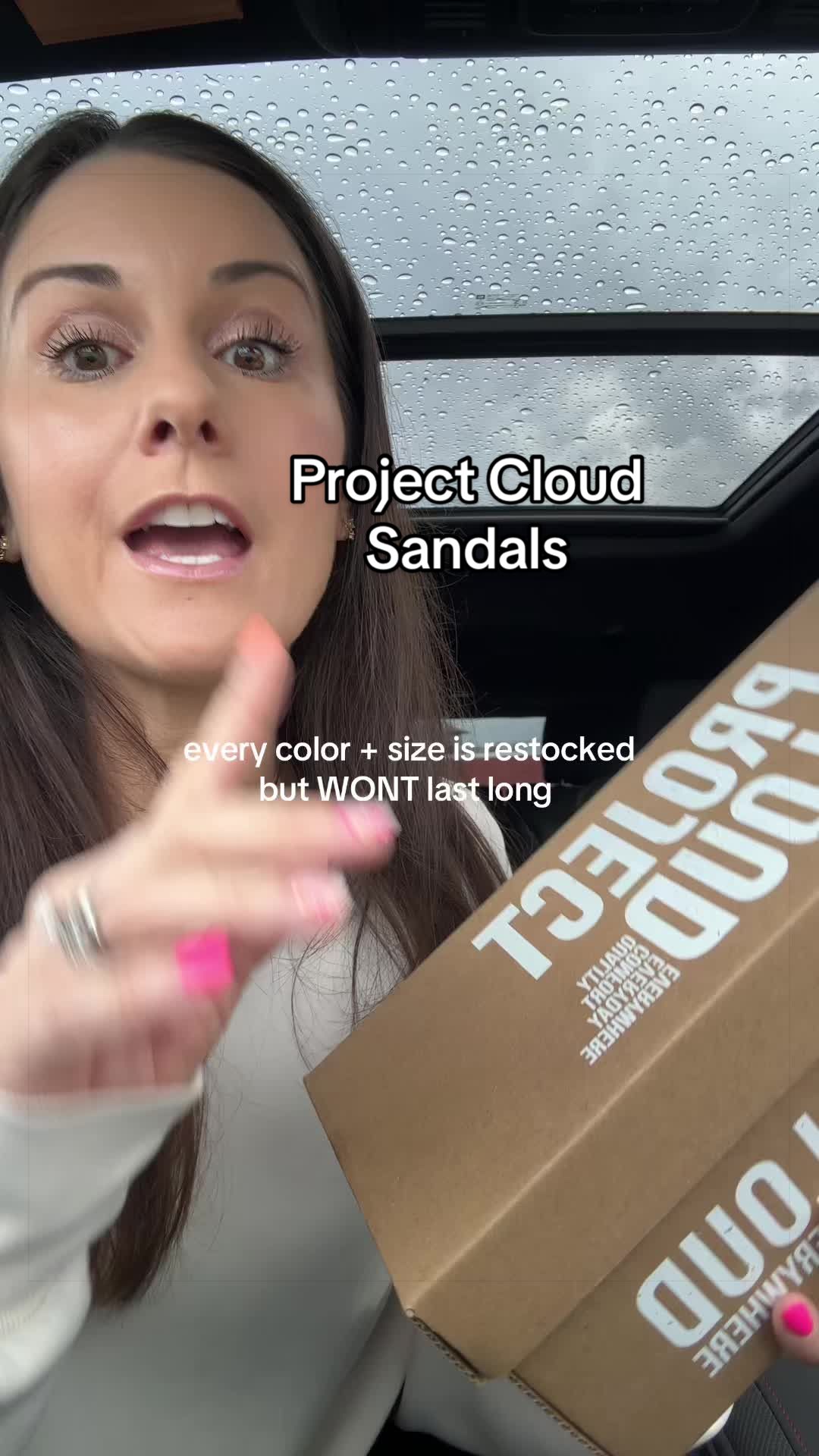 TikTok post by an influencer for Project Cloud Shoes. Caption reads: [...] since switching to @Project Cloud Shoes....