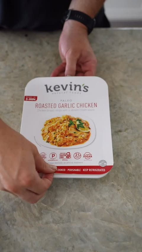 Instagram post by @justinanderson_fit for Kevins Natural Foods. Caption reads: I’m always looking for meals that are efficient,....