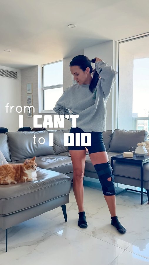 Instagram post by @stephpiruns for KT Tape. Caption reads: Hooray for pain free knees 🥳 I spent way too much....