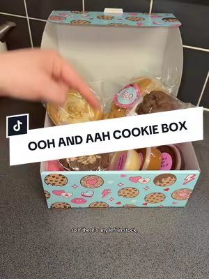 TikTok post by @alishareviews4u for Ooh & Aah. Caption reads: Such a great weekend treat from @Ooh & Aah Cookies....