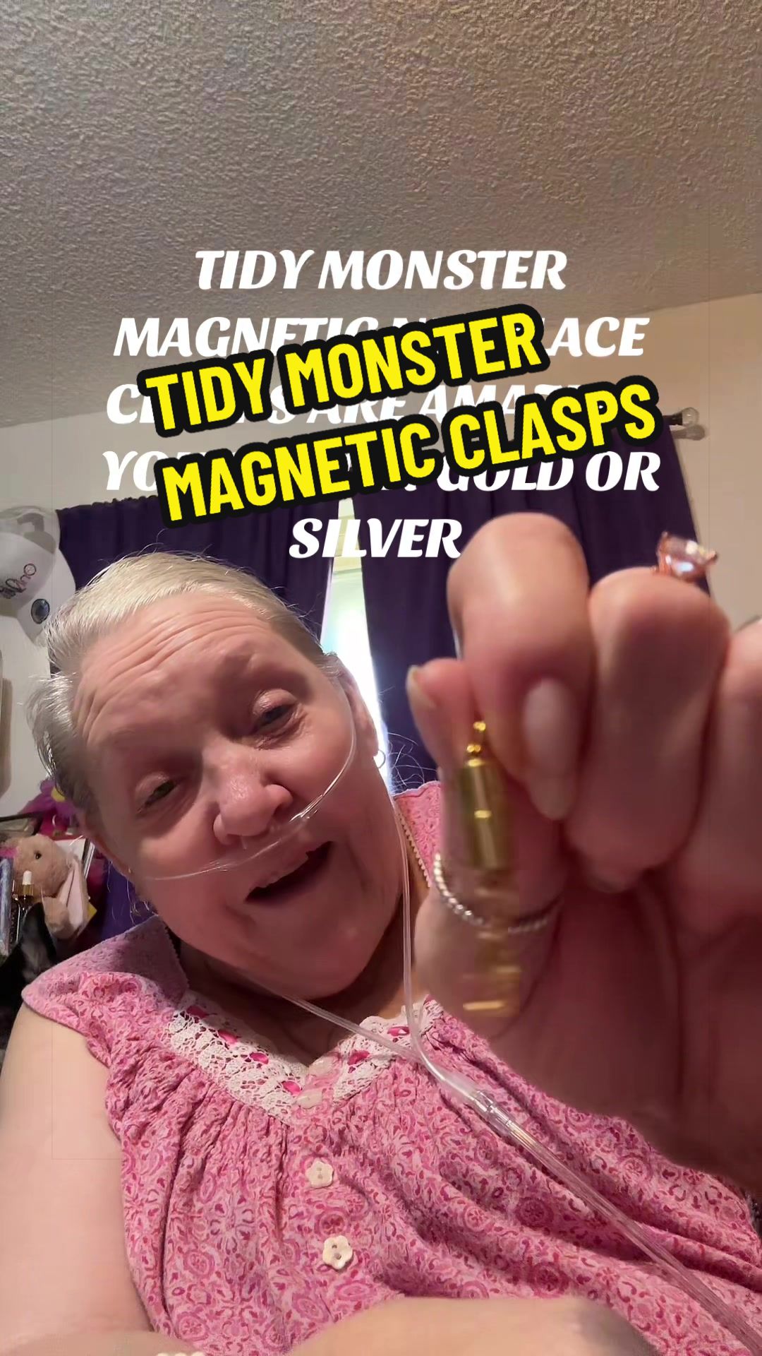 TikTok post by @sheriecewebbcampb for Tidy Monster. Caption reads: #tidymonster #magnetic #magneticclasp [...].