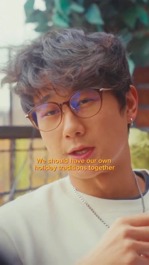 Instagram post by @thesamlitv for Panda Express. Caption reads: a true holiday miracle @officialpandaexpress....