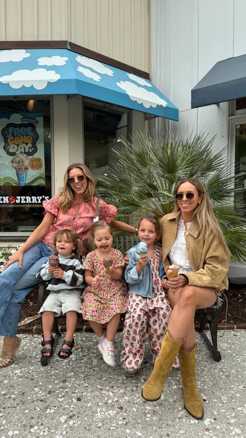 Instagram post by an influencer for Freshfields Village. Caption reads: Mommy & me date @freshfieldsvillage ☀️always the....