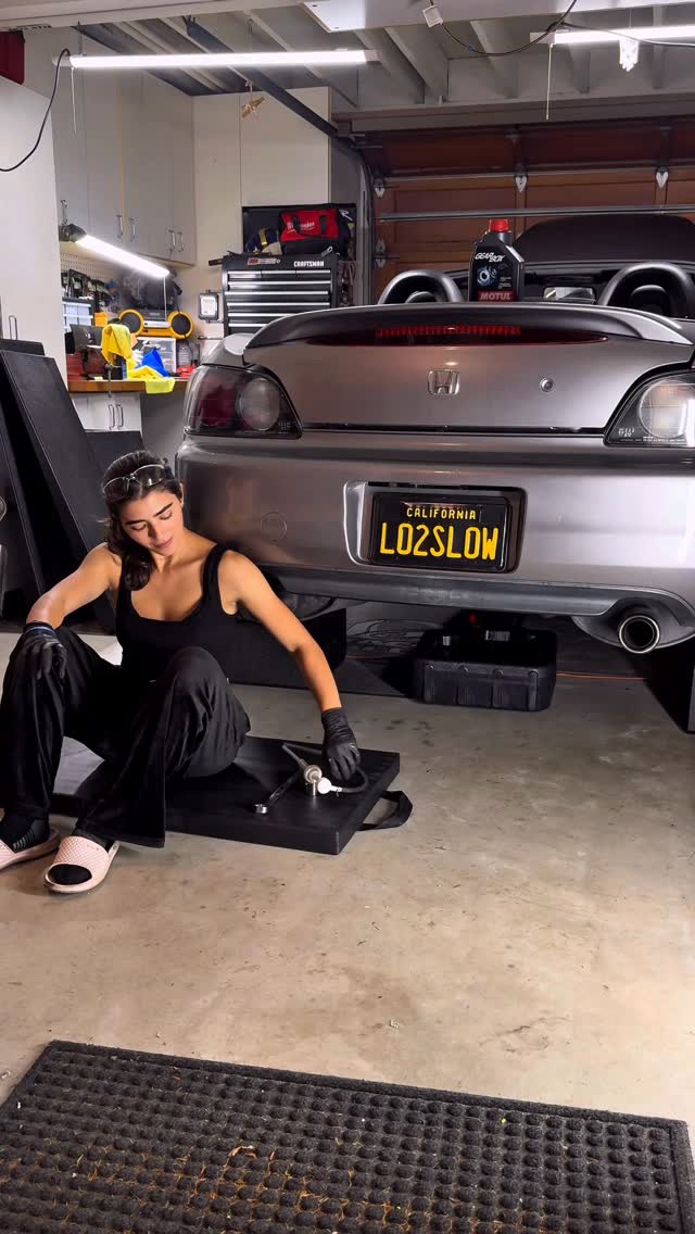 Instagram post by @lo2slow for Honda. Caption reads: S2K rear differential time! Easier than an oil....