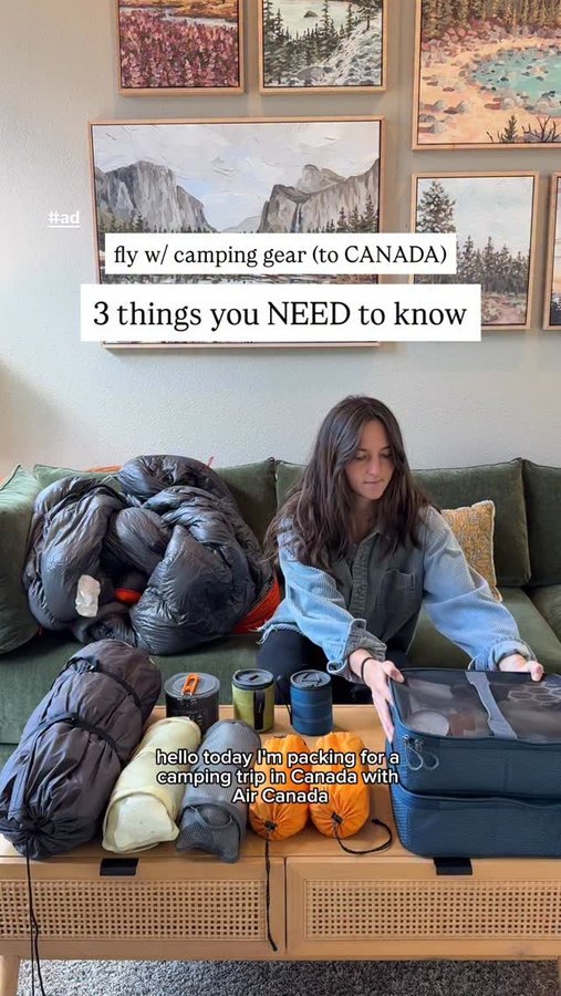 Instagram post by @the_adventureaddicts for Chase. Caption reads: #ad Everything we are packing 👇🏼

We are so....