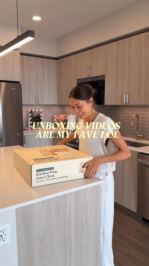 Instagram post by @anawolfermann for Caraway Home. Caption reads: warning for anyone under 20: you BLINK and....