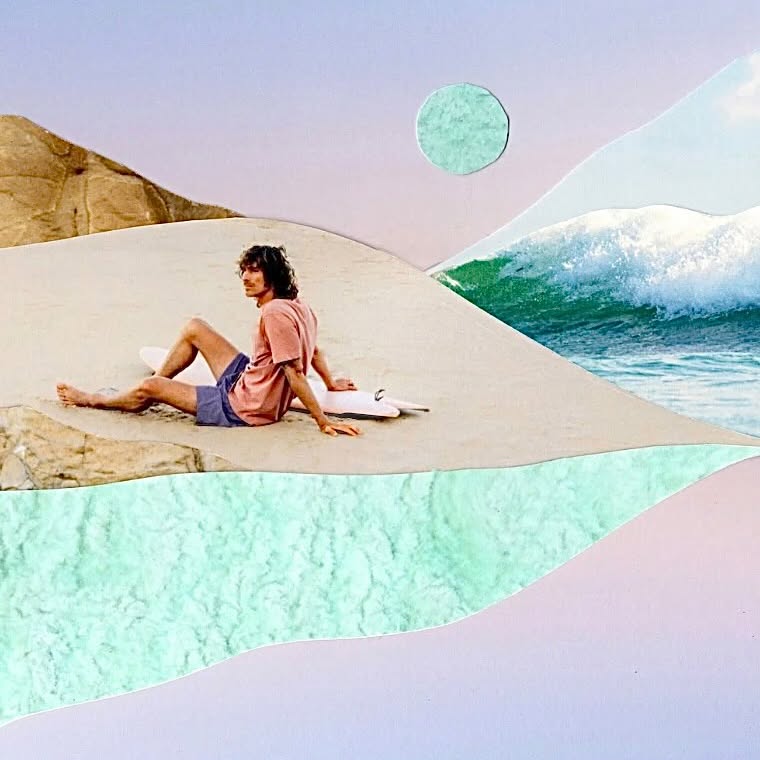 Instagram post by @cutandplaced for Finisterre. Caption reads: [...] on this piece with the help of @finisterre....