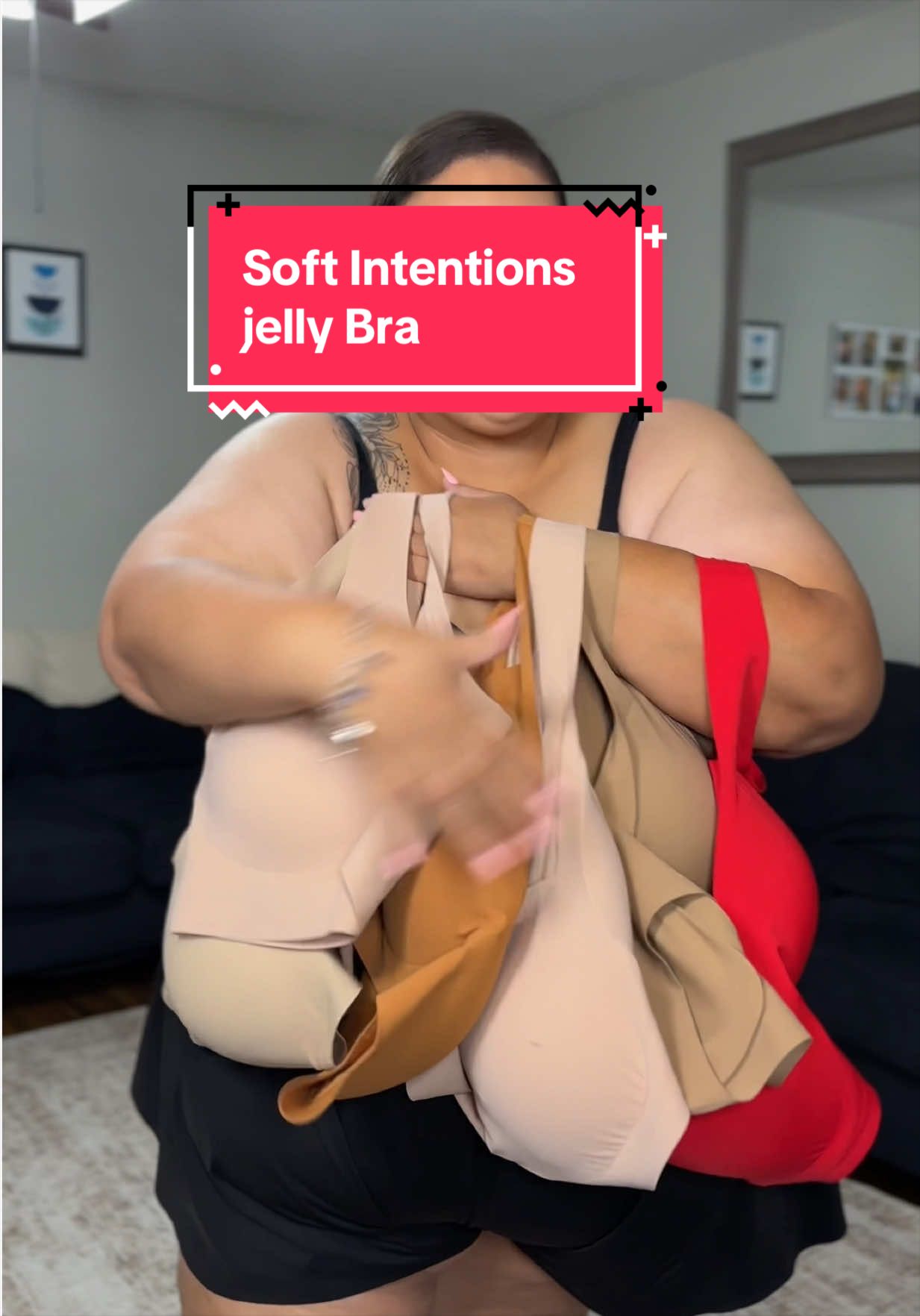 TikTok post by @tay_reneeh for Soft Intention. Caption reads: [...] the plus size girlies in mind ♥️ @Soft....